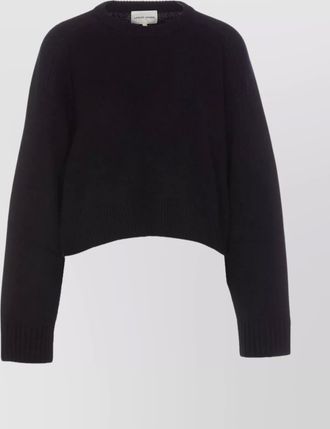 Loulou Studio knitwear crewneck embroidered logo long sleeves