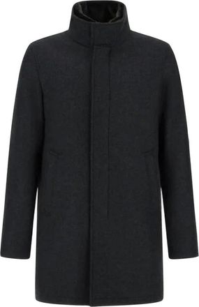 Herno Heren, Mantels, Zwart, Maat: M Wol