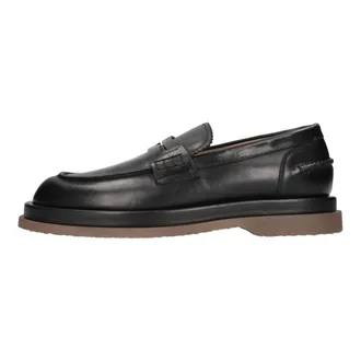 Buttero Schoenen, Heren, Zwart, 41 EU, Leer, Leren Mocassins