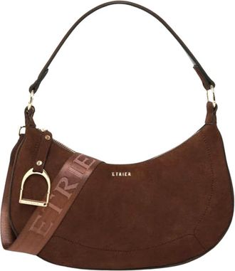 Etrier Altesse Su&egrave;de Schoudertas - Dames - Tassen - Bruin - Maat: ONE Size Su&egrave;de