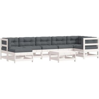 vidaXL Furniture Limited - Juego De Muebles Jard&iacute;n 8 Pzas Y Cojines