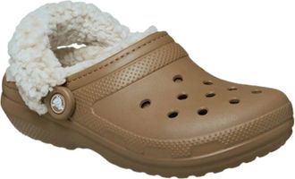 Crocs Classic 211396-2EY Clog Men Sepia Fleece Lined Slip On Casual Shoes JAX959