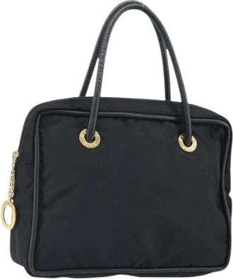 Celine Pre-owned Handbags, female, Black, Size: ONE SIZE Pre-owned Vintage Nylon Handbag