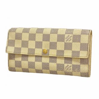 Louis Vuitton White Long Wallet (Bi-Fold) (Pre-Owned)