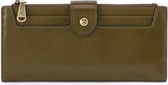 Hobo Dunn Leather Continental Wallet in Olive Veil at Nordstrom