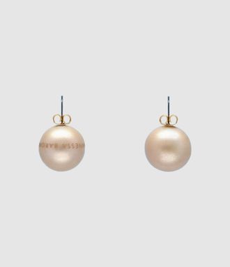 Vanessa Baroni Boucles doreilles Small Dot Champagne Pearl
