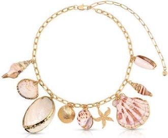 Ettika Private Island Shell Necklace in Gold at Nordstrom