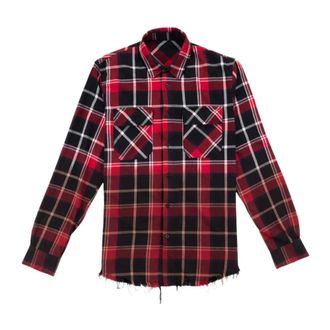 BALR. Shirts - Heren - Casual Overhemden - Rood - S - Katoen - Overhemden