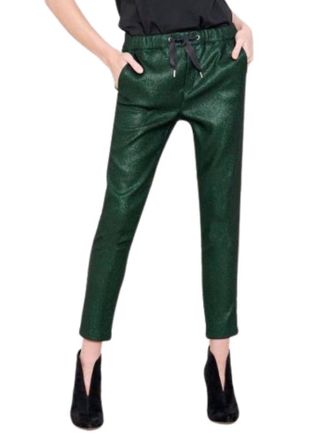 Reiko Women Faustine Trouser In Shiny Green