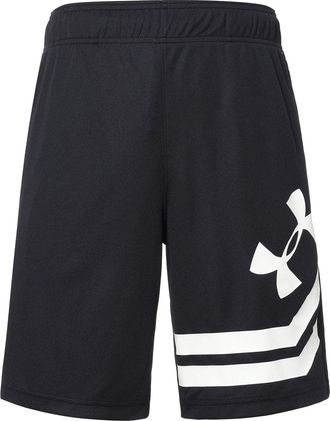 Under Armour Baseline Court Basketball Shorts Black White 1351285-001