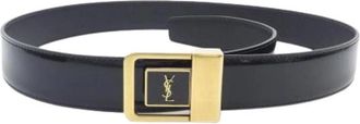 Saint Laurent Pre-owned Belts, male, Black, Size: ONE SIZE Pre-owned Standard Belt