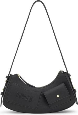 Tous T Back To Basics Schoudertas - Dames - Schoudertassen - Zwart - ONE Size - Leer - Tassen