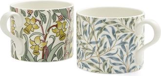 Spode Morris & Co. Set Of 2 Daffodil & Willow Bough Mugs