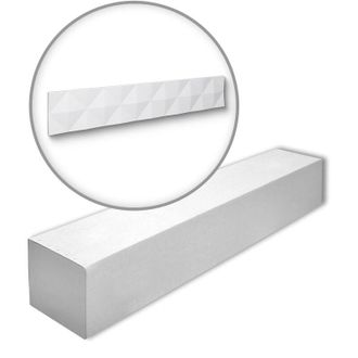 NMC Nmc - Pyramid-box Arstyl Noel Marquet 1 Caja 4 Piezas 3d Revestimiento Mural Dise&ntilde;o Moderno Blanco 0,88 M2