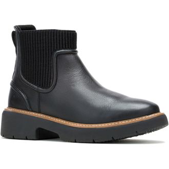 Hush Puppies Jodie Leren Zwarte Damesschoenen