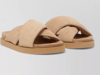 Fabiana Filippi sandals open toe flat sole silk nylon