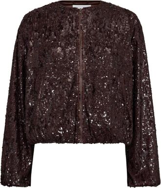 Co'Couture Blouses - Dames - Zomerjassen - Bruin - M - Jassen
