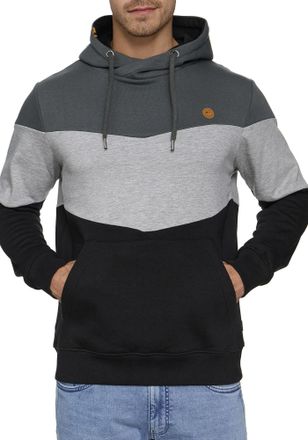 Indicode Kapuzensweatshirt INDICODE INMarcus, Herren, Gr. XL, gr&uuml;n (urban gr&uuml;n), Sweatware, Obermaterial: 60% Baumwolle, 40% Polyester, colorblocking, regular 