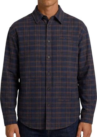 Off-white Dark Blue Relaxed Plaid Shirt