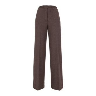 Max Mara Pantalones de punto Editta - Trousers - Mujer - Marr&oacute;n - 2XL