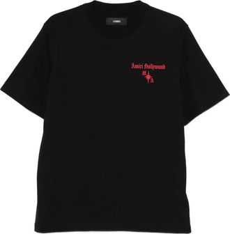Amiri Hollywood T-shirt met logoprint - Zwart