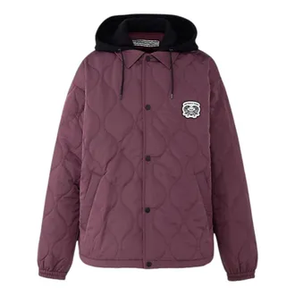 Onitsuka Tiger Quilted Jacket Burgundy Black 2183B416-600