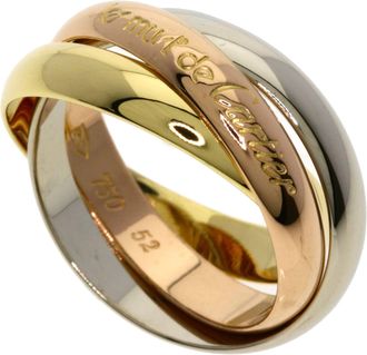 Cartier Trinity Yellow Gold (18K) Pink Gold (18K) White Gold (18K) Band Ring (Pre-Owned)