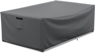 OEM Funda Impermeable Para Muebles De Patio, Funda Para Mesa De Centro, Funda Resistente Rectangular Para Mesa De Exterior, 122 X 71 X 33 Cm, Color Gris