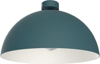 Lumicom Cassis Plafoniera, 1XE27, max 42W, metallo, blu mediterraneo/bianco, D40cm - Lumicom