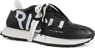 John Richmond Rich Runners Sneaker in Black/White at Nordstrom, Size 13
