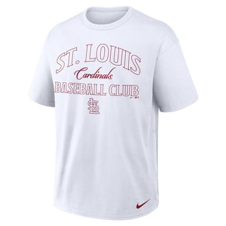 Nike St. Louis Cardinals Lock Up Minimal Max90 Nike Mens MLB T-Shirt in White | 04T610ASCN-2T9