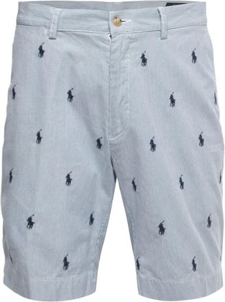 Ralph Lauren Shorts a righe in cotone - Blu