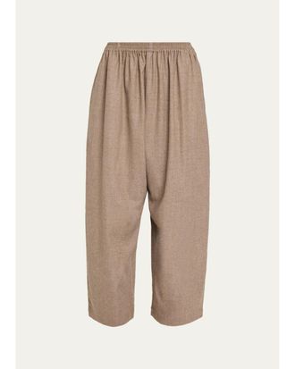 Eskandar Wool Flannel Japanese Trousers