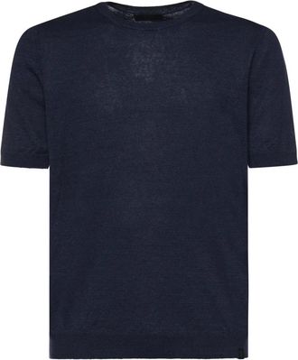 Fay T-shirt met korte mouwen - Heren - T-shirts - Blauw - XL - Katoen - Tops