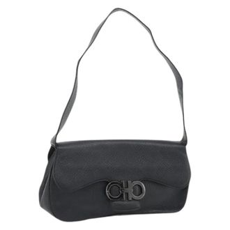 Ferragamo Pre-owned Shoulder Bags, female, Black, Size: ONE SIZE Pre-owned Shoulder Bag