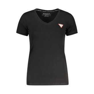 Guess Zwarte Katoenen Dames T-shirt