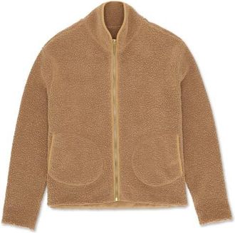 Fortela Teddy Wool Soft Fit Jacket in Camel at Nordstrom, Size Xx-Large Eu