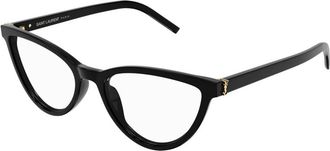 Saint Laurent Cat-eye Optisch Montuur - unisex - Brillen - Zwart - 55 MM - Accessoires