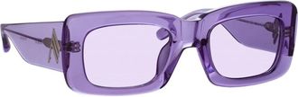 The Attico Authentieke Marfa Bril - Premium Kwaliteit - unisex - Zonnebrillen - Paars - 52 MM - Accessoires