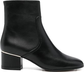 Lola Cruz 50mm leather ankle boots - women - Calf Leather/Rubber/Calf Leather/Calf Leather - 37 - Black