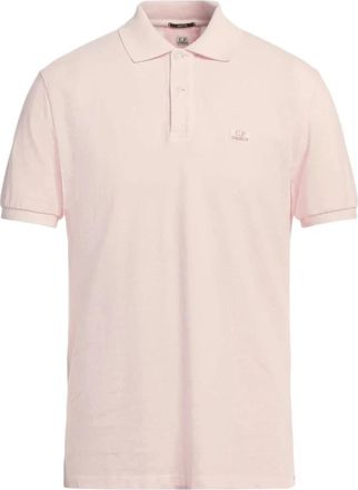 C.P. Company Geverfde Rosa Claro Polo Shirt - Heren - Polos - Roze - S - Katoen - Tops