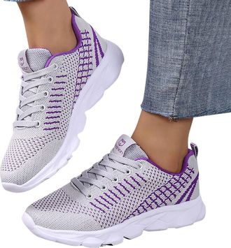 Generic 2026 Running Shoes for Women Sporting Slip On Mesh Working Lightweight (Purple, 4.5)
