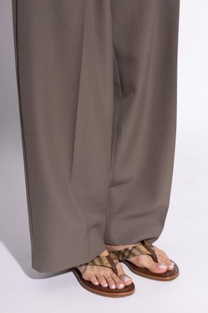 Burberry Pavillon Slides, Womens, Brown