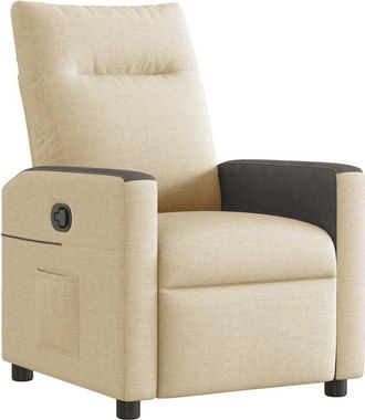 vidaXL Vidaxl - Sillón reclinable de tela crema
