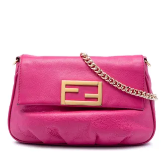 Fendi Pre-owned Fendi Leather Fendista Pochette Crossbody Ladies 5BKFF8URBZ7A9WR6