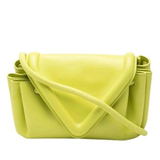 Bottega Veneta Pre-owned Shoulder Bags, female, Yellow, Size: ONE SIZE Pre-owned Beak Crossbody Bag