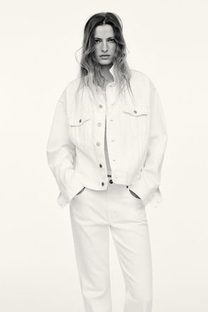 H&M Flared High Jeans in White at Nordstrom, Size 14
