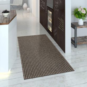 Paco Home Paco Home Alfombra Interior Y Exterior Tejido Liso Efecto Sisal Aspecto Uniforme Marr&oacute;n Gris 200x290 Cm