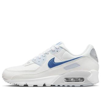 Nike (WMNS) Nike Air Max 90 White Metallic Blue DX0115-100