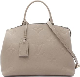 Louis Vuitton Borsa a mano Grand Palais MM Monogram Empreinte 2021 - Toni neutri